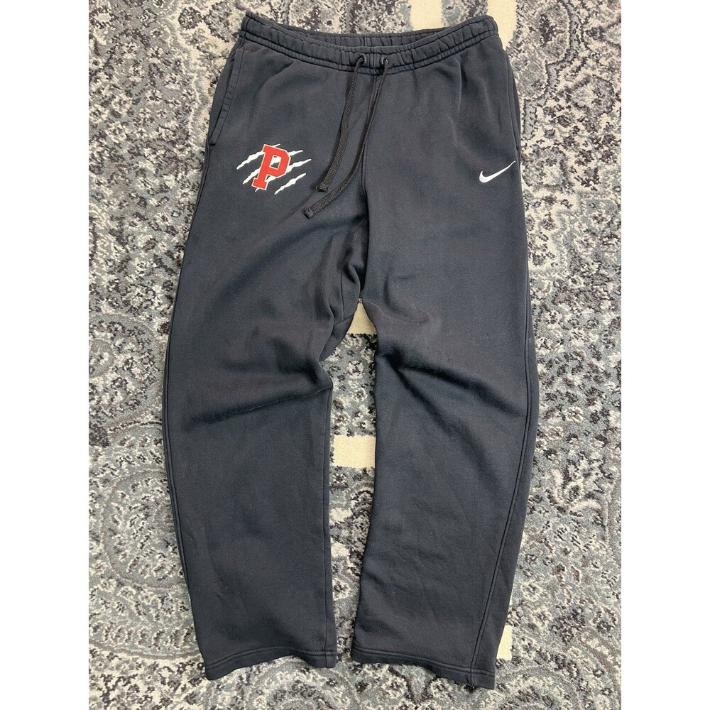 Mens Nike College P Logo Sweatpants Size Medium Black Loose Fit
